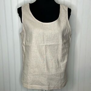 New Coldwater Creek Linen Tank Size Medium